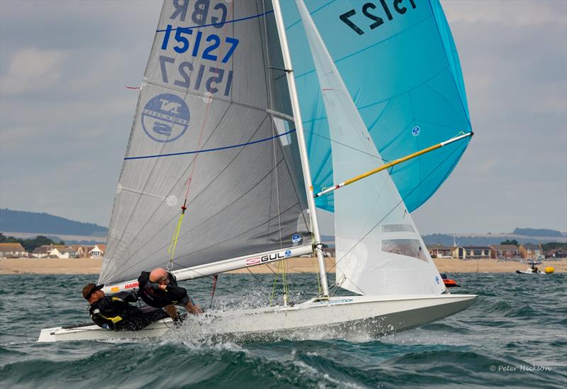 Tom Gillard and Richard Anderton win the Fireball UK Nationals at Hayling Island photo copyright Peter Hickson taken at Hayling Island Sailing Club and featuring the Fireball class