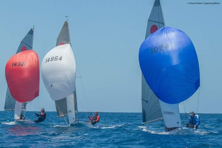 More genteel conditions on day 3 of the Fireball Worlds in South Africa photo copyright Stuart Parker taken at Mossel Bay Yacht and Boat Club and featuring the Fireball class