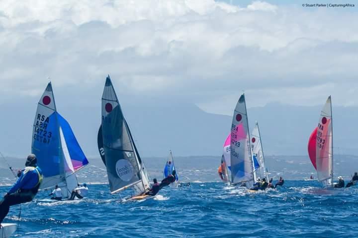 Great conditions on day 3 of the Fireball Worlds in South Africa photo copyright Stuart Parker taken at Mossel Bay Yacht and Boat Club and featuring the Fireball class