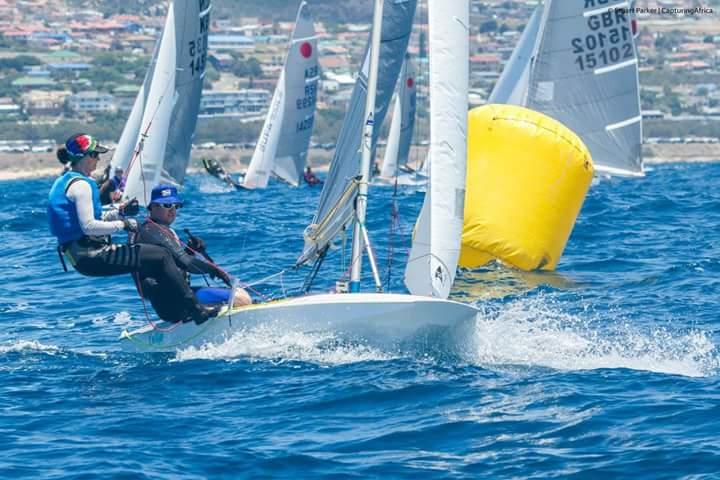 Anthony & Diane Parker (RSA 14904) on day 3 of the Fireball Worlds in South Africa photo copyright Stuart Parker taken at Mossel Bay Yacht and Boat Club and featuring the Fireball class