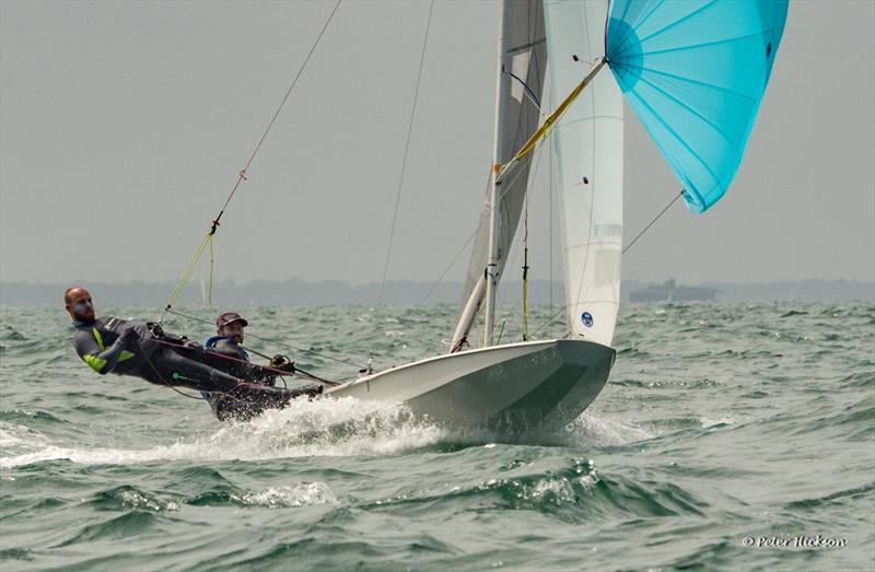 Tom Gillard & Geoff Edwards during the Hayling Island Fireball Open - photo © Peter Hickson