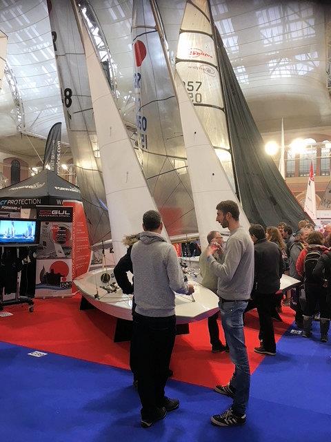 Fireballs at the RYA Dinghy Show 2018 photo copyright Chris Turner taken at RYA Dinghy Show and featuring the Fireball class