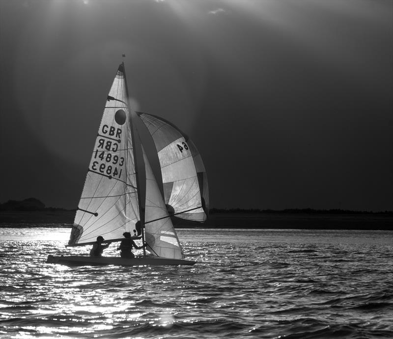Evening Fireball: Mark Smith's entry in the 2018-19 ilovesailing calendar competition photo copyright Mark Smith taken at Brightlingsea Sailing Club and featuring the Fireball class