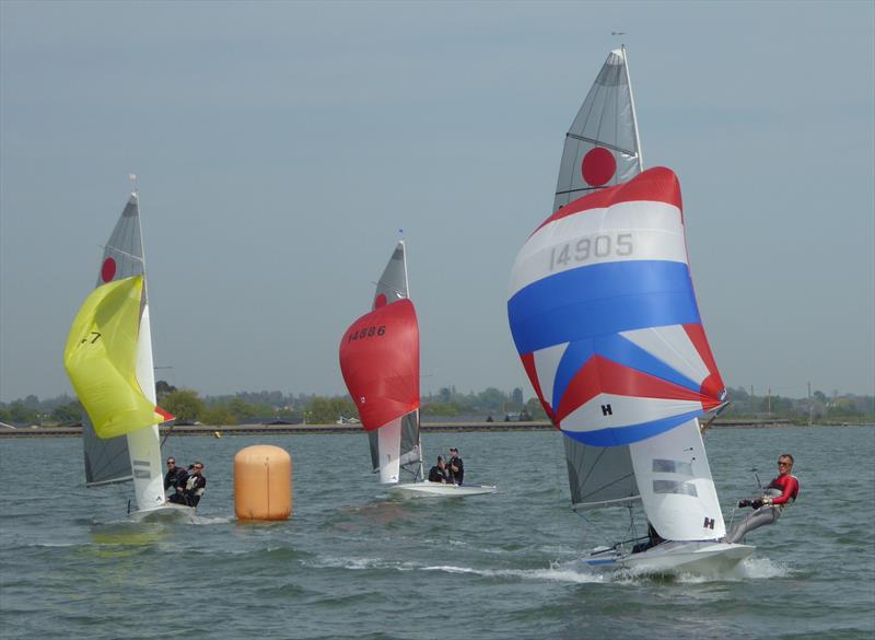 Fireballs at Blackwater photo copyright M Norman taken at Blackwater Sailing Club and featuring the Fireball class