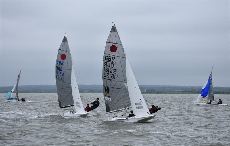 Fireball Gul Golden Dolphin Open at Blackwater photo copyright Kate Stewart taken at Blackwater Sailing Club and featuring the Fireball class