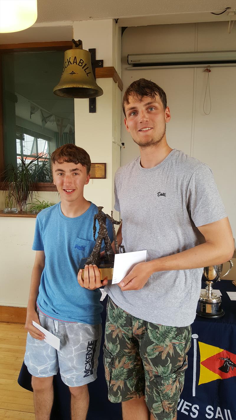 Daniel Thompson and Daniel Quaid finish 3rd in the Irish Fireball Nationals at Skerries SC photo copyright Frank Miller taken at Skerries Sailing Club and featuring the Fireball class