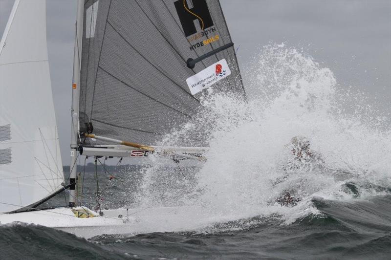 Gul Fireball Worlds at Carnac day 1 photo copyright Urs Kueblis taken at Yacht Club de Carnac and featuring the Fireball class