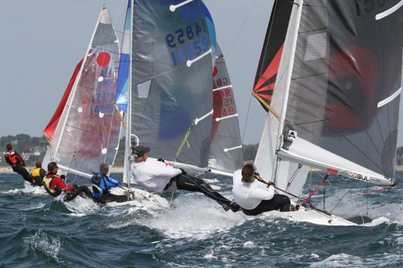 Gul Fireball Worlds at Carnac day 2 photo copyright Urs Kueblis taken at Yacht Club de Carnac and featuring the Fireball class