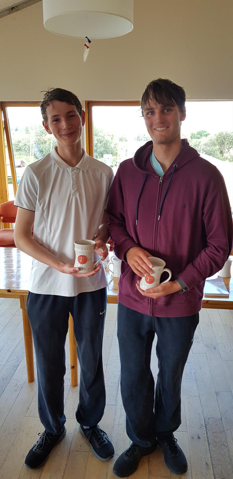 Daniel & Harry Thompson, Wexford Harbour Boat & Tennis Club, Silver Fleet winners at the Fireball Munsters photo copyright Frank Miller taken at Lough Derg Yacht Club and featuring the Fireball class