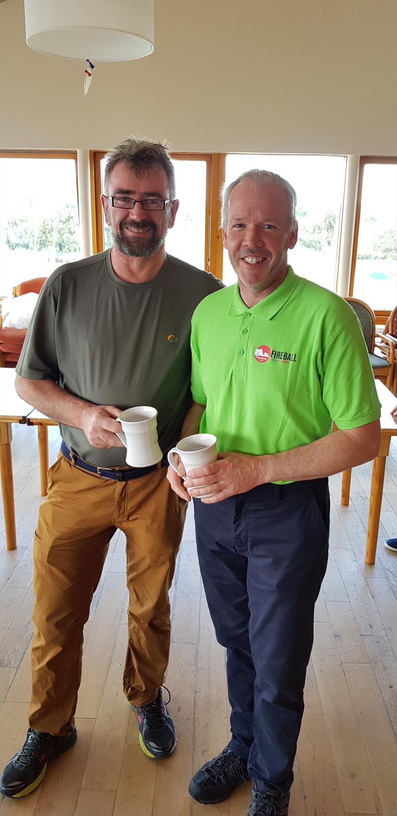 Aidan Caulfield & Jon Evans, Sligo Yacht Club, 2nd in the Fireball Munsters at Lough Derg photo copyright Frank Miller taken at Lough Derg Yacht Club and featuring the Fireball class