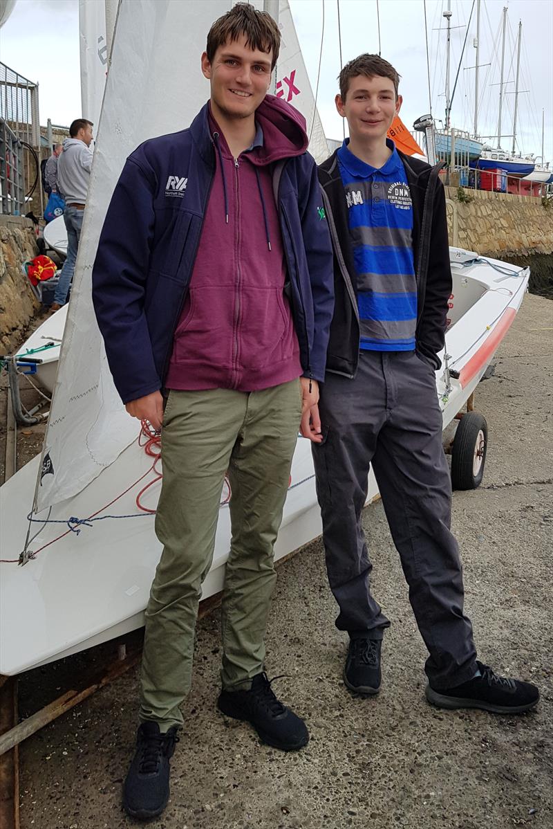 The Thompson brothers Daniel and Harry in the Dun Laoghaire Motor YC Frostbites photo copyright Frank Miller taken at Dun Laoghaire Motor Yacht Club and featuring the Fireball class