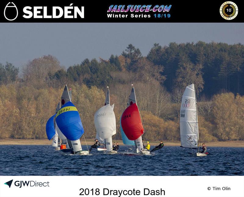 Fernhurst Books Draycote Dash 2018 photo copyright Tim Olin / www.olinphoto.co.uk taken at Draycote Water Sailing Club and featuring the Fireball class