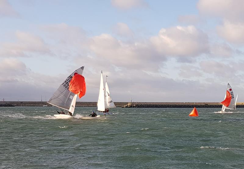 We haven't gone away! High winds and close racing during the Dun Laoghaire Motor Yacht Club Frostbite Series photo copyright Neil Colin taken at Dun Laoghaire Motor Yacht Club and featuring the Fireball class