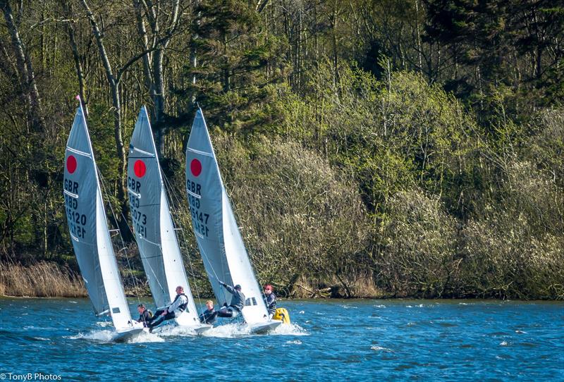 Fireballs at Staunton Harold photo copyright Tony B taken at Staunton Harold Sailing Club and featuring the Fireball class