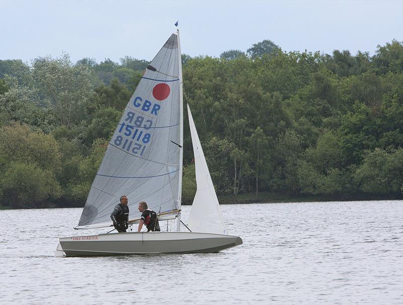 Staunton's Graham Newton/ Mark Stevens (Fireball) during the Tripartite Cup 2019 photo copyright David Bell taken at Staunton Harold Sailing Club and featuring the Fireball class