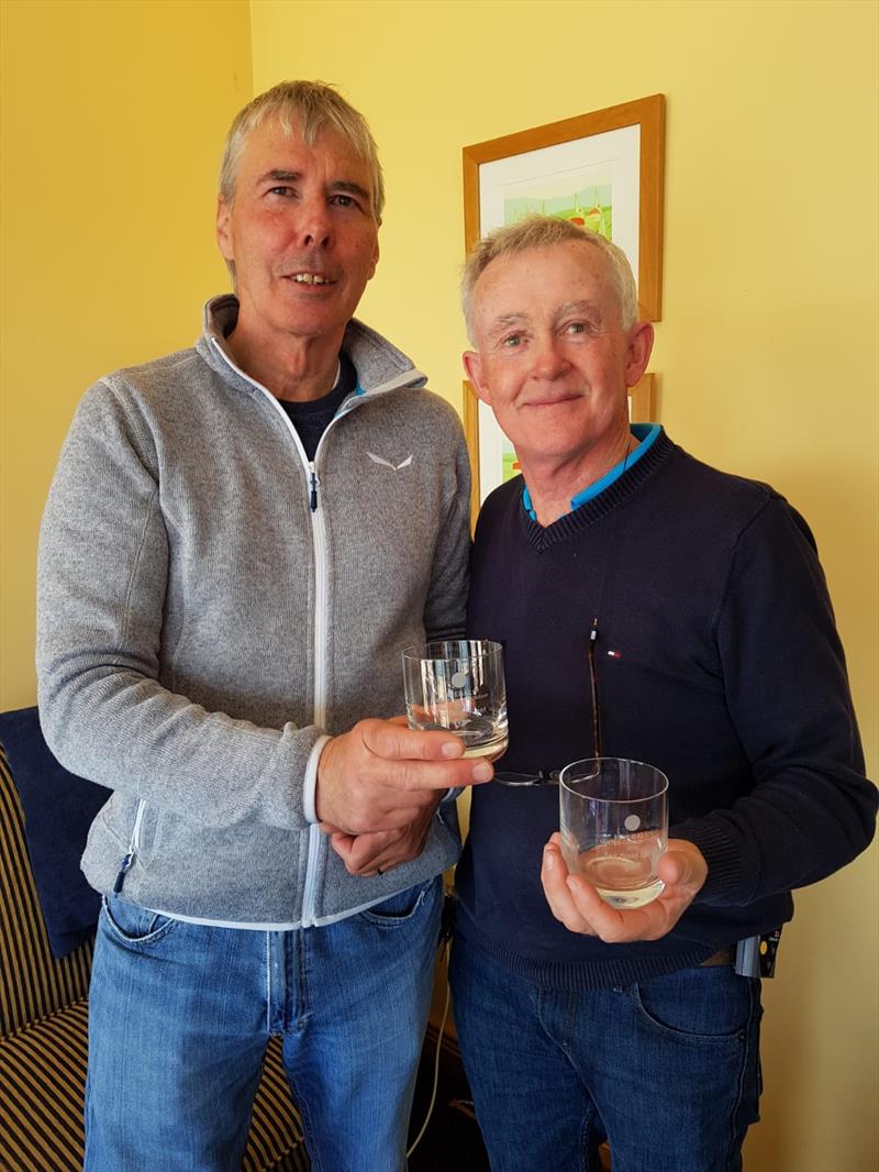 (l-r) Neil Cramer & Niall McGrotty, 3rd in the Fireball Ulsters at Newtownards photo copyright Frank Miller taken at Newtownards Sailing Club and featuring the Fireball class
