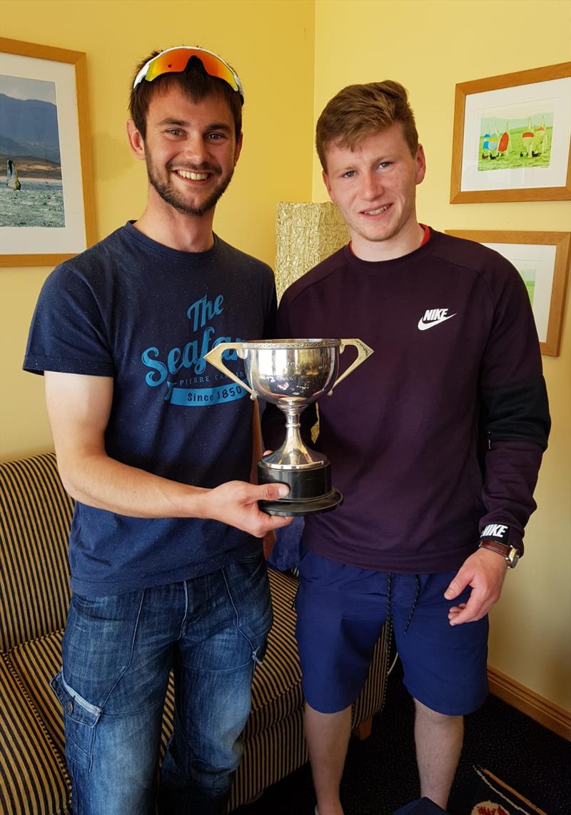 (l-r) Josh Porter & Conor Twohig, Silver Fleet winners in the Fireball Ulsters at Newtownards photo copyright Frank Miller taken at Newtownards Sailing Club and featuring the Fireball class