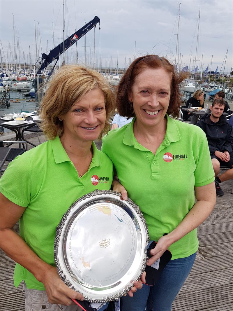 Irish Fireball Nationals at Howth - Marie Barry & Cariosa Power (IRL14854, National Yacht Club) photo copyright Frank Miller taken at Howth Yacht Club and featuring the Fireball class