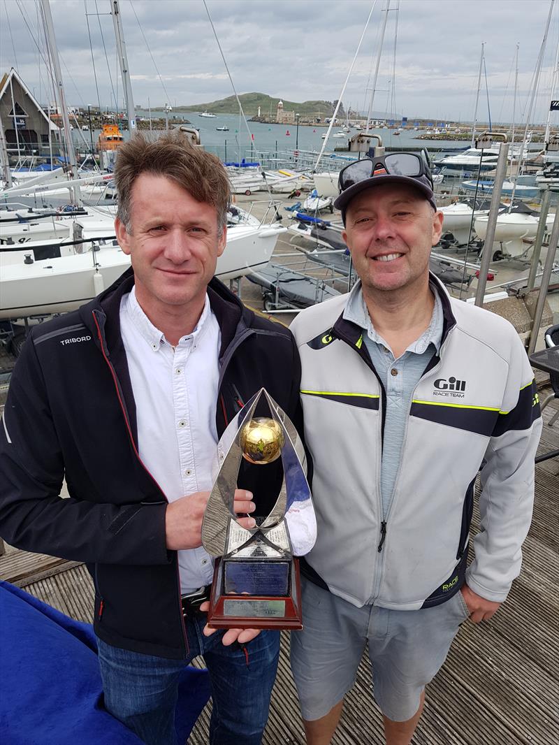 Noel Butler & Stephen Oram (IRL 15061, National Yacht Club) win the Irish Fireball Nationals at Howth photo copyright Frank Miller taken at Howth Yacht Club and featuring the Fireball class