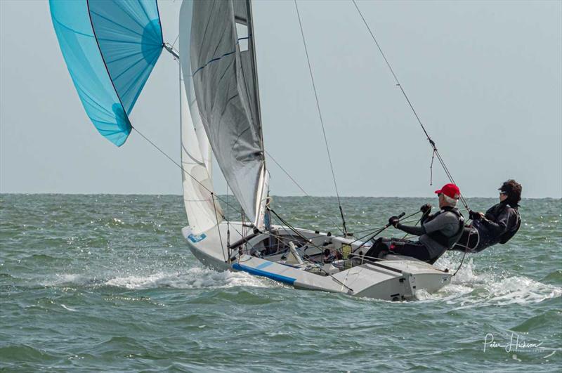 David & Fiona Sayce at Chichester Harbour Race Week photo copyright Peter Hickson taken at Hayling Island Sailing Club and featuring the Fireball class
