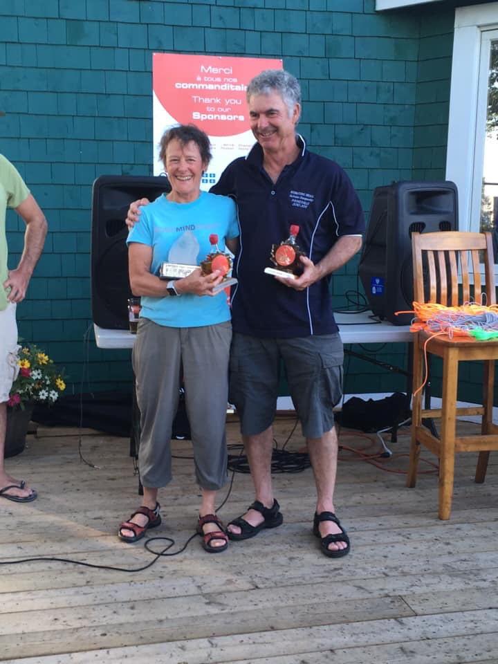 Fireball World Championship at Pointe Claire YC day 2 prize giving photo copyright Derian Scott taken at Pointe Claire Yacht Club and featuring the Fireball class