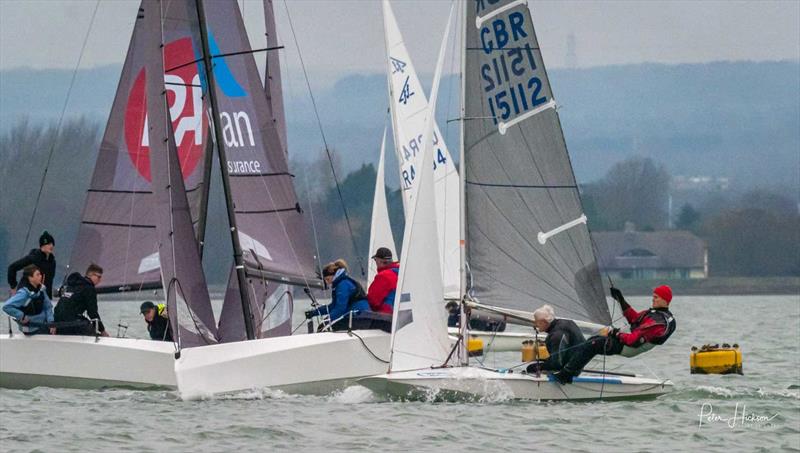 HISC Christmas Cracker 2019 photo copyright Peter Hickson taken at Hayling Island Sailing Club and featuring the Fireball class