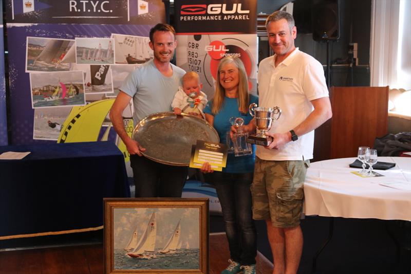 Ian Dobson and Richard Wagstaff collecting their multitude of prizes at last years nationals at the Royal Torbay YC - photo © Andy Wilcox