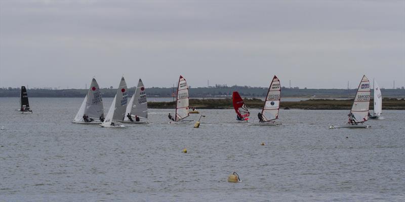 The first race of 2021 at Blackwater Sailing Club photo copyright Belinda Sturge taken at Blackwater Sailing Club and featuring the Fireball class