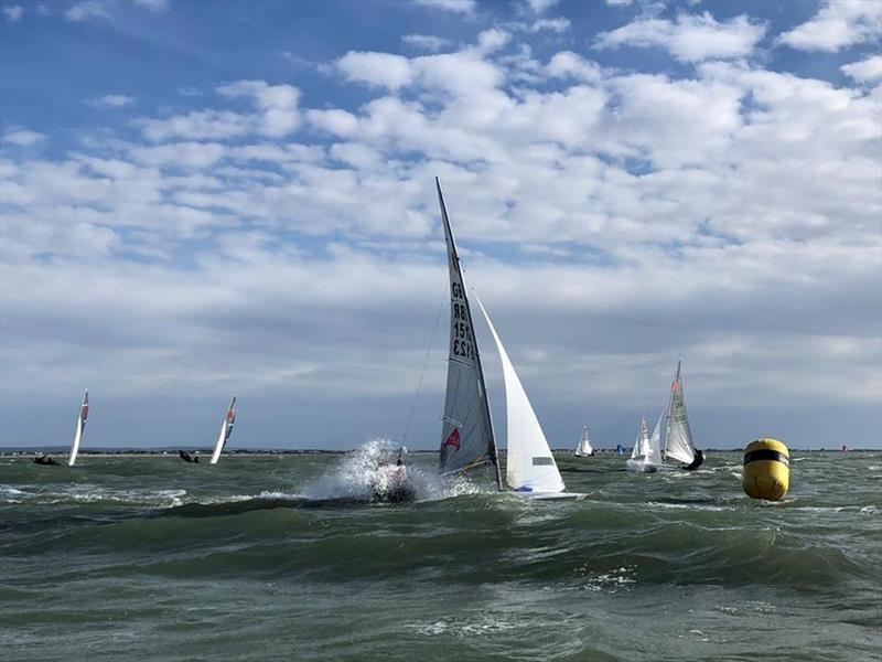 Matt Burge & Dan Schieber win the 2021 Gul Fireball UK Nationals photo copyright Simon Benson taken at Hayling Island Sailing Club and featuring the Fireball class