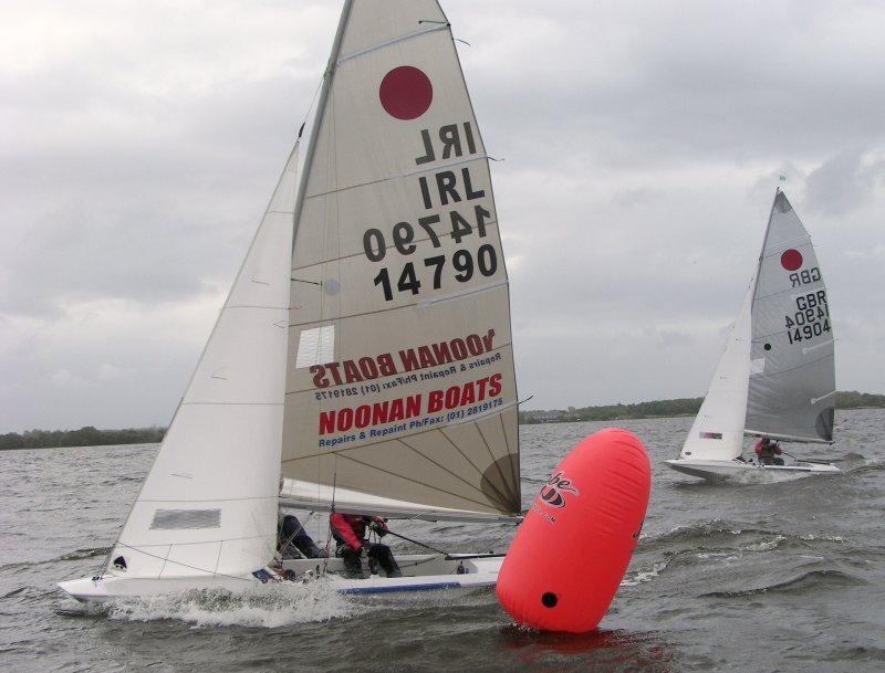 Testing conditions for the Ulster Fireball Championships 2009 photo copyright Walter Johnston taken at Lough Neagh Sailing Club and featuring the Fireball class