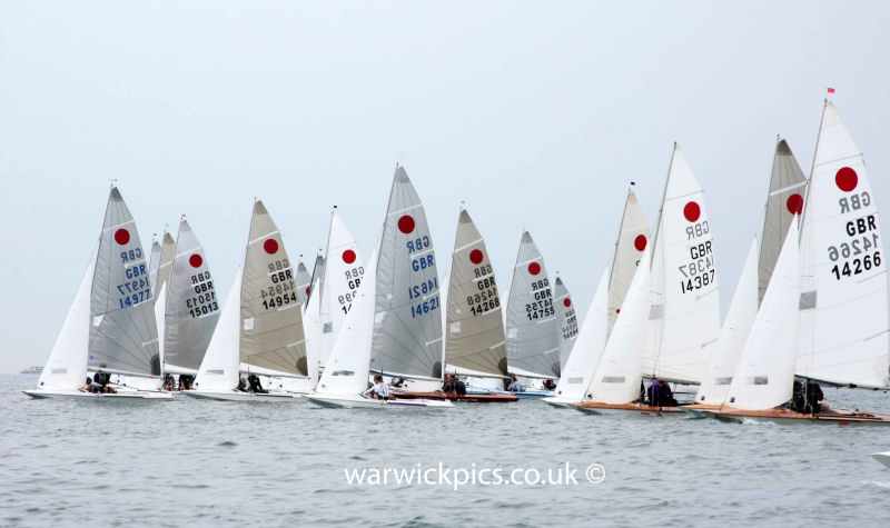 Racing during the Fireball open at Shoreham photo copyright Warwick Baker / www.warwickpics.com taken at Shoreham Sailing Club and featuring the Fireball class