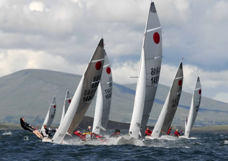 Racing during the Irish Fireball nationals photo copyright Olivier Bauduin / Ob2 Photography taken at Mayo Sailing Club and featuring the Fireball class
