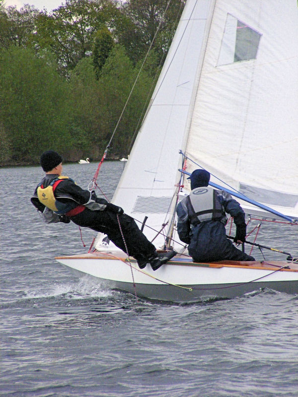Day 7 of the Manor Park Sailing Club Spring Series photo copyright Lee Bratley taken at Manor Park Sailing Club and featuring the Fireball class