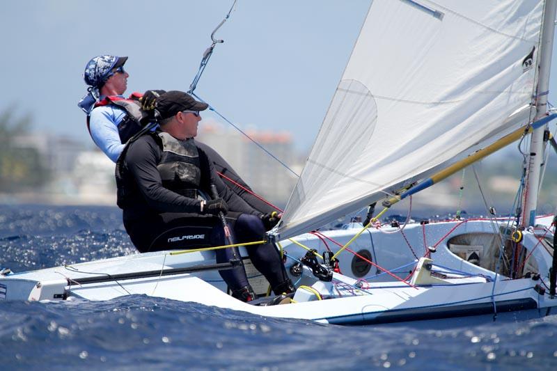 Fireball worlds in Barbados day 2 photo copyright Tom Gruitt / www.fotoboat.com taken at Barbados Yacht Club and featuring the Fireball class