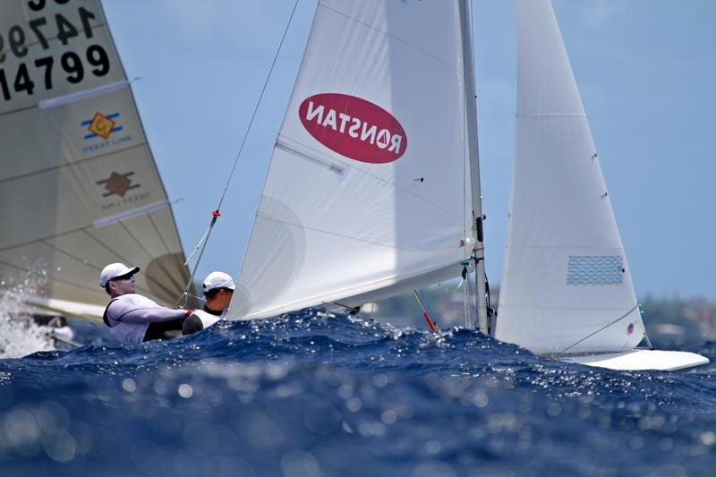 Fireball worlds in Barbados day 2 photo copyright Tom Gruitt / www.fotoboat.com taken at Barbados Yacht Club and featuring the Fireball class