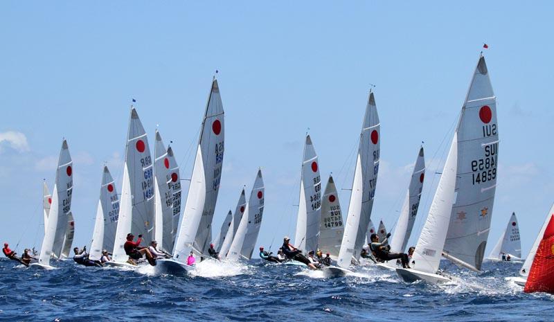 Fireball worlds in Barbados day 2 photo copyright Tom Gruitt / www.fotoboat.com taken at Barbados Yacht Club and featuring the Fireball class