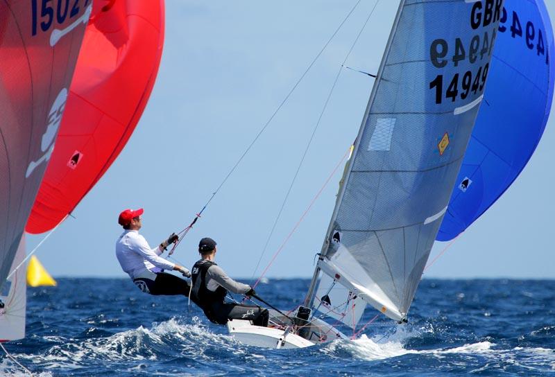 Fireball worlds in Barbados day 2 photo copyright Tom Gruitt / www.fotoboat.com taken at Barbados Yacht Club and featuring the Fireball class