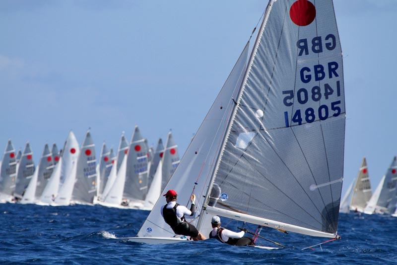 Fireball worlds in Barbados day 2 photo copyright Tom Gruitt / www.fotoboat.com taken at Barbados Yacht Club and featuring the Fireball class