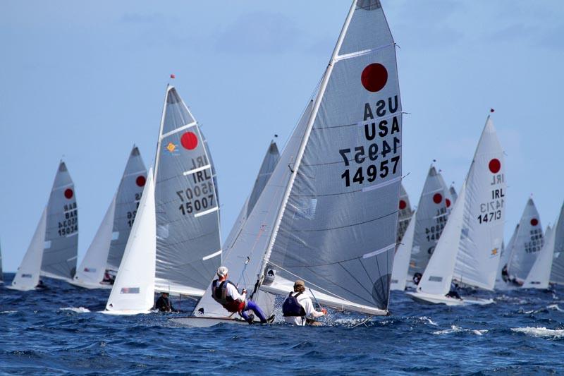 Fireball worlds in Barbados day 2 photo copyright Tom Gruitt / www.fotoboat.com taken at Barbados Yacht Club and featuring the Fireball class