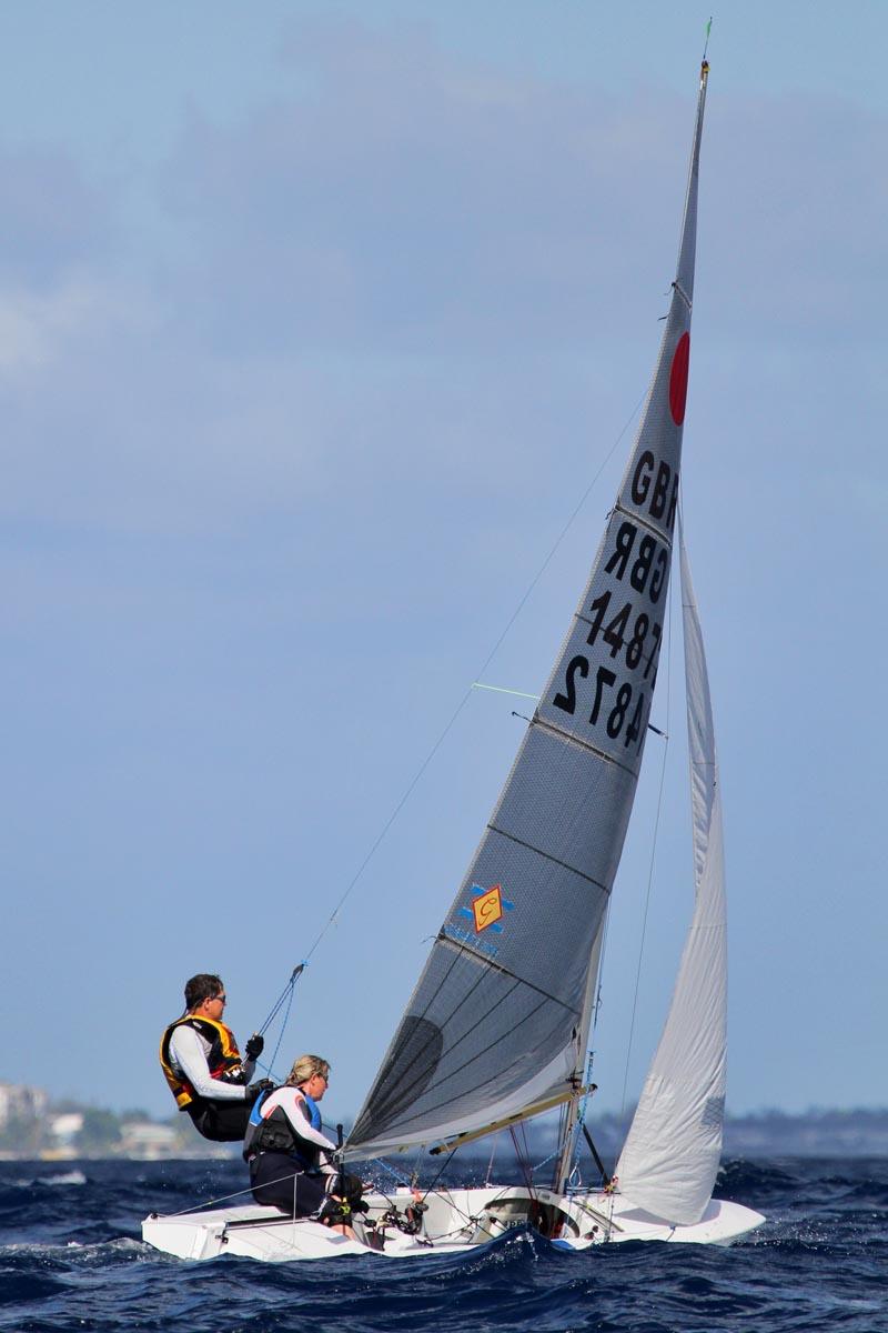 Fireball worlds in Barbados day 2 photo copyright Tom Gruitt / www.fotoboat.com taken at Barbados Yacht Club and featuring the Fireball class