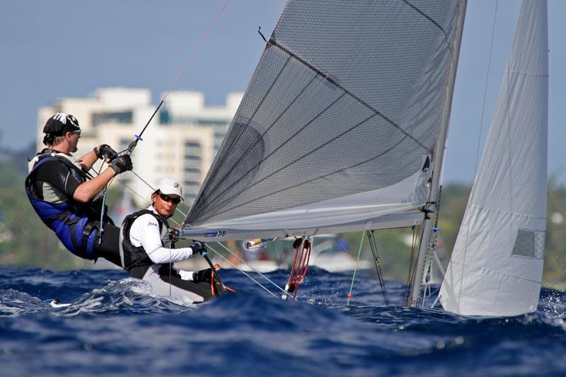 Fireball worlds in Barbados day 2 photo copyright Tom Gruitt / www.fotoboat.com taken at Barbados Yacht Club and featuring the Fireball class