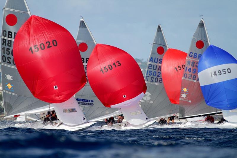 Fireball worlds in Barbados day 2 photo copyright Tom Gruitt / www.fotoboat.com taken at Barbados Yacht Club and featuring the Fireball class