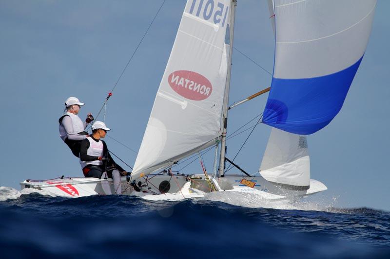 Fireball worlds in Barbados day 2 photo copyright Tom Gruitt / www.fotoboat.com taken at Barbados Yacht Club and featuring the Fireball class