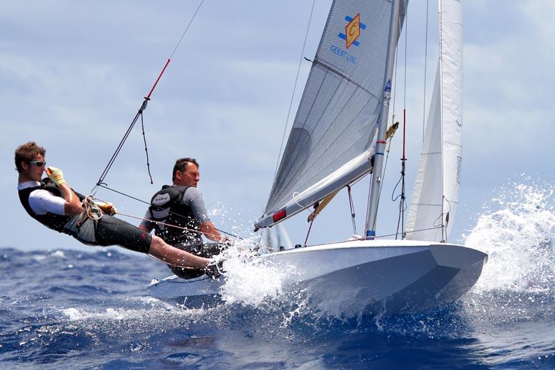 Fireball worlds in Barbados day 3 photo copyright Tom Gruitt / www.fotoboat.com taken at Barbados Yacht Club and featuring the Fireball class