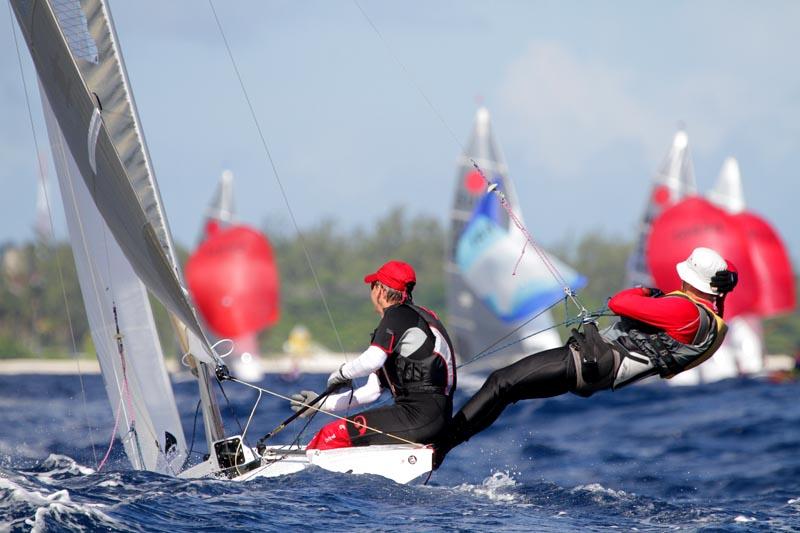 Fireball worlds in Barbados day 3 photo copyright Tom Gruitt / www.fotoboat.com taken at Barbados Yacht Club and featuring the Fireball class
