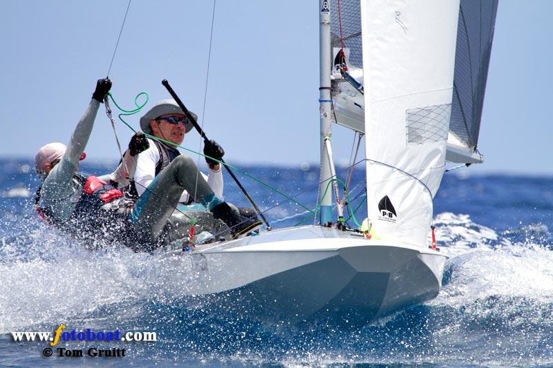 Fireball worlds in Barbados day 6 photo copyright Tom Gruitt / www.fotoboat.com taken at Barbados Yacht Club and featuring the Fireball class