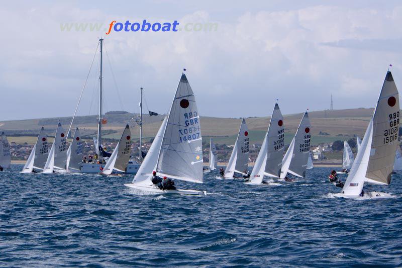 Fireballs at the Weymouth Regatta photo copyright Steve Bell / www.fotoboat.com taken at  and featuring the Fireball class