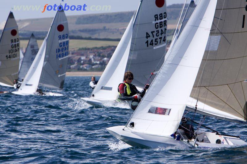 Fireballs at the Weymouth Regatta photo copyright Steve Bell / www.fotoboat.com taken at  and featuring the Fireball class