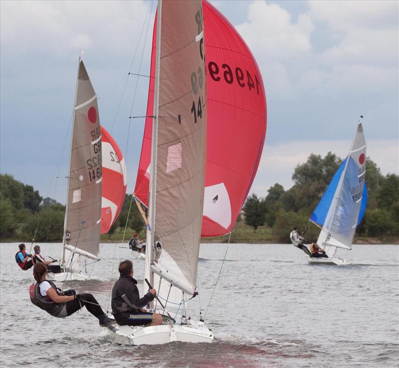Fireballs at Notts County photo copyright David Eberlin taken at Notts County Sailing Club and featuring the Fireball class
