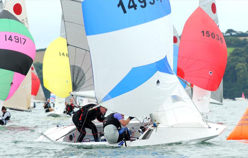 Fireball nationals at Restronguet day 1 photo copyright Lee Whitehead / www.photolounge.co.uk taken at Restronguet Sailing Club and featuring the Fireball class